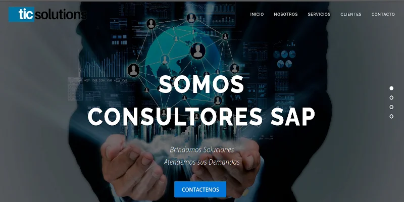 Tics Solutions - Portal corporativo y sistema de gestión de servicios TI, suministro de personal. - Proyecto de IT Services desarrollado por Providesys Chile